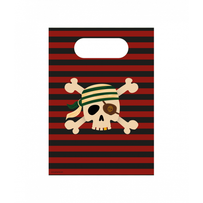 Geschenkzakjes Piraat 6st