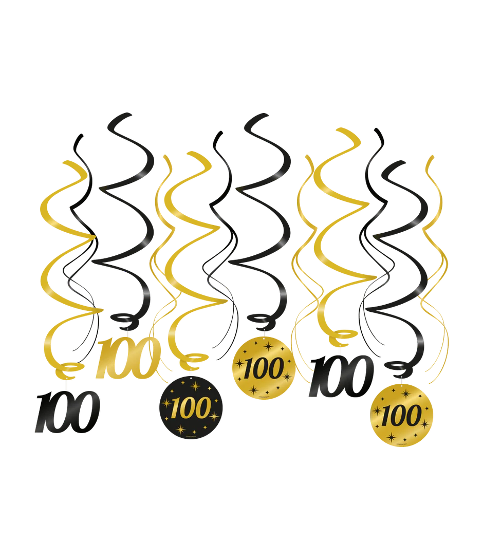 Hangdecoratie Classy Party 70 cm 100 Jaar