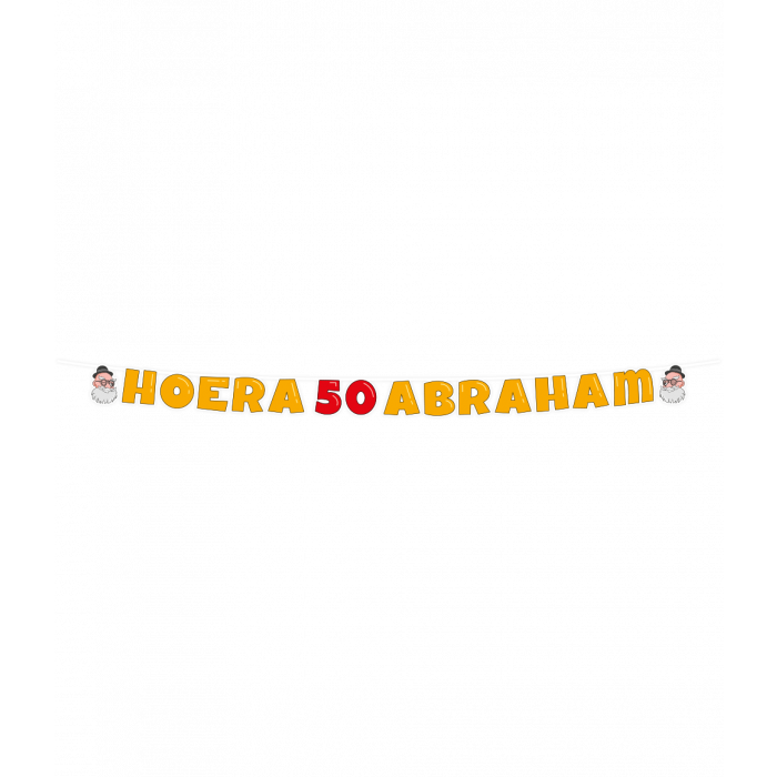 Letter Slinger Abraham 50 Jaar 2,5m