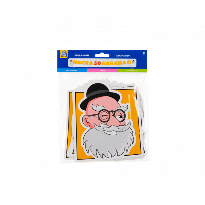 Letter Slinger Abraham 50 Jaar 2,5m