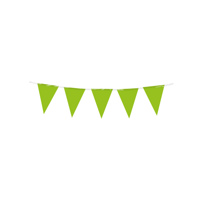 Licht Groen Mini Vlaggenlijn 3m