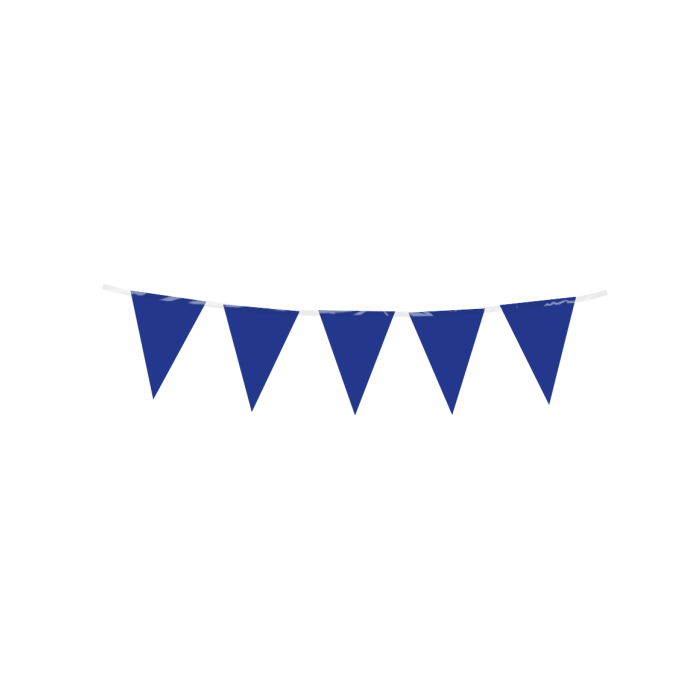 Donker Blauw Mini Vlaggenlijn 3m
