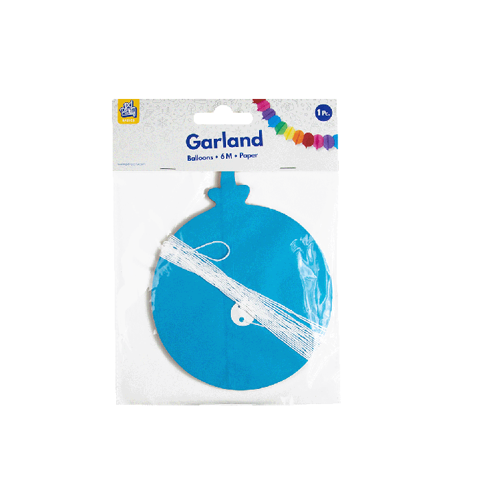 Papieren Garland Ballonnen 6 m