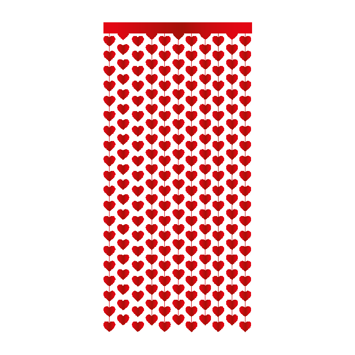 Party Curtain Love 2m