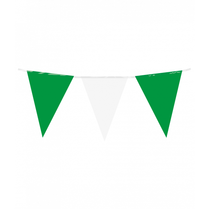 Vlaggenlijn Groen Wit 10m