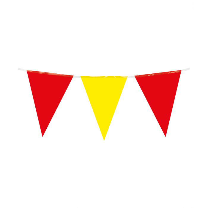 Vlaggenlijn Rood Geel 10m