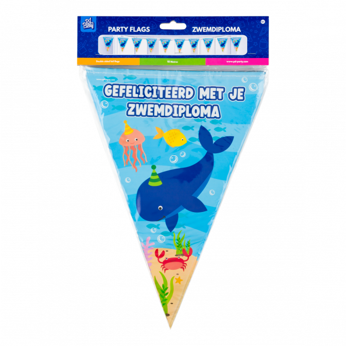 Vlaggenlijn Zwemdiploma 10m