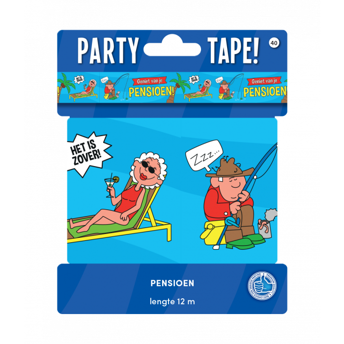 Party Tape Pensioen 12m