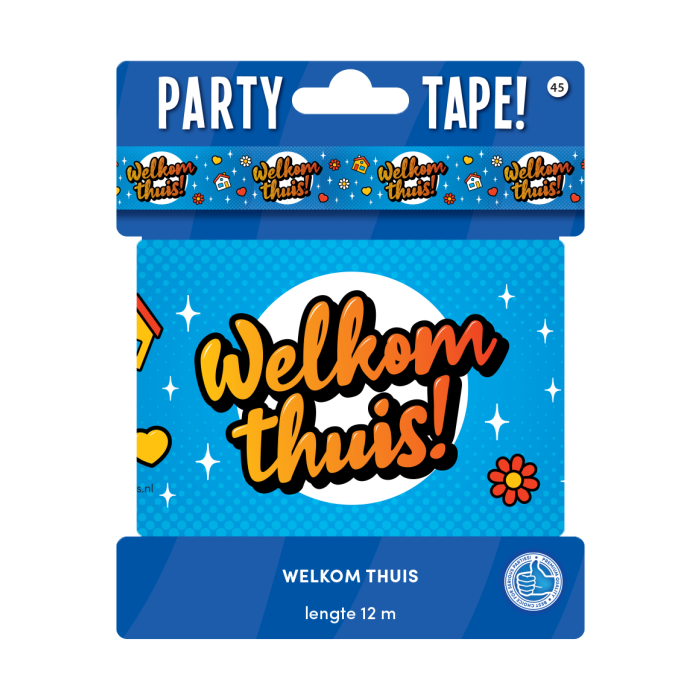 Party Tape Welkom Thuis 12m