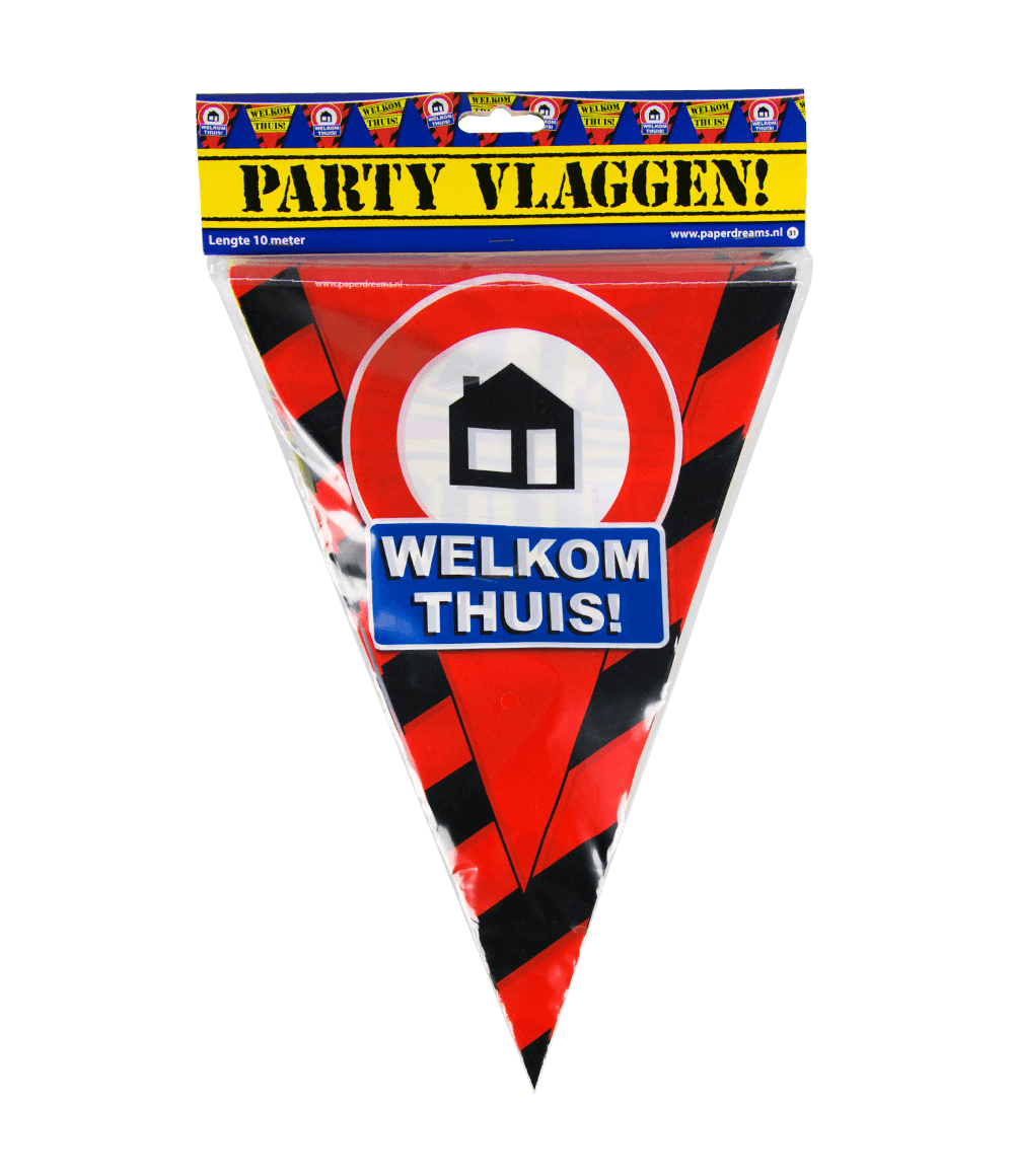 Party Vlaggenlijn - Welkom Thuis 10m