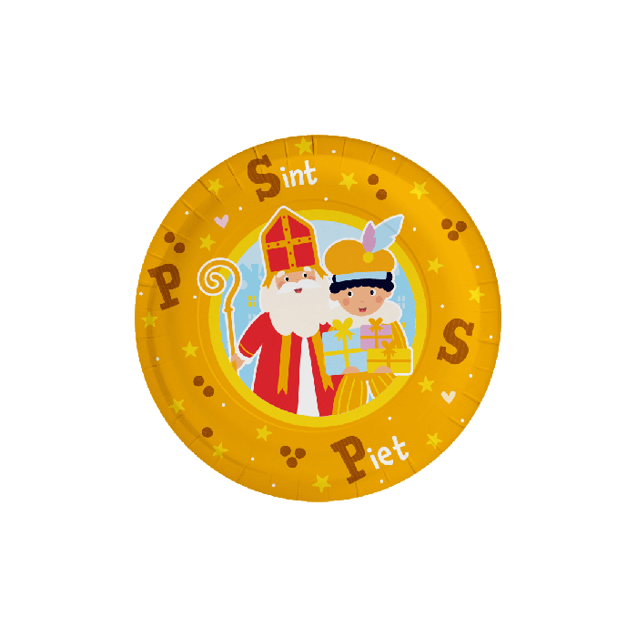 Bordjes Sinterklaas 23cm 8st