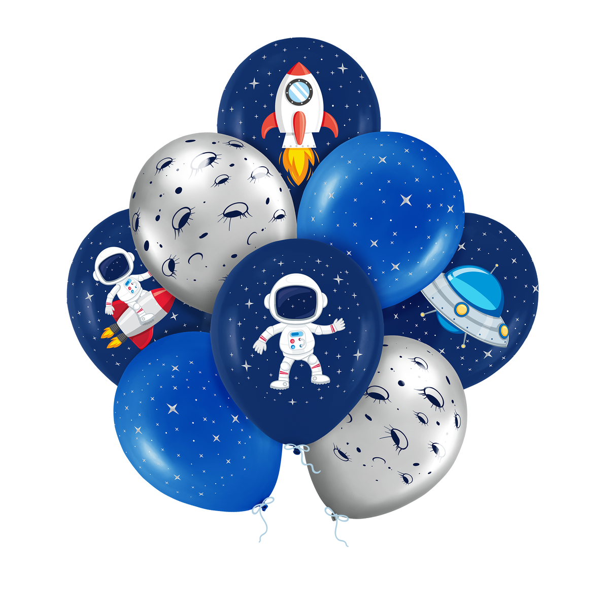 Ballonnen Ruimte 30cm 8st