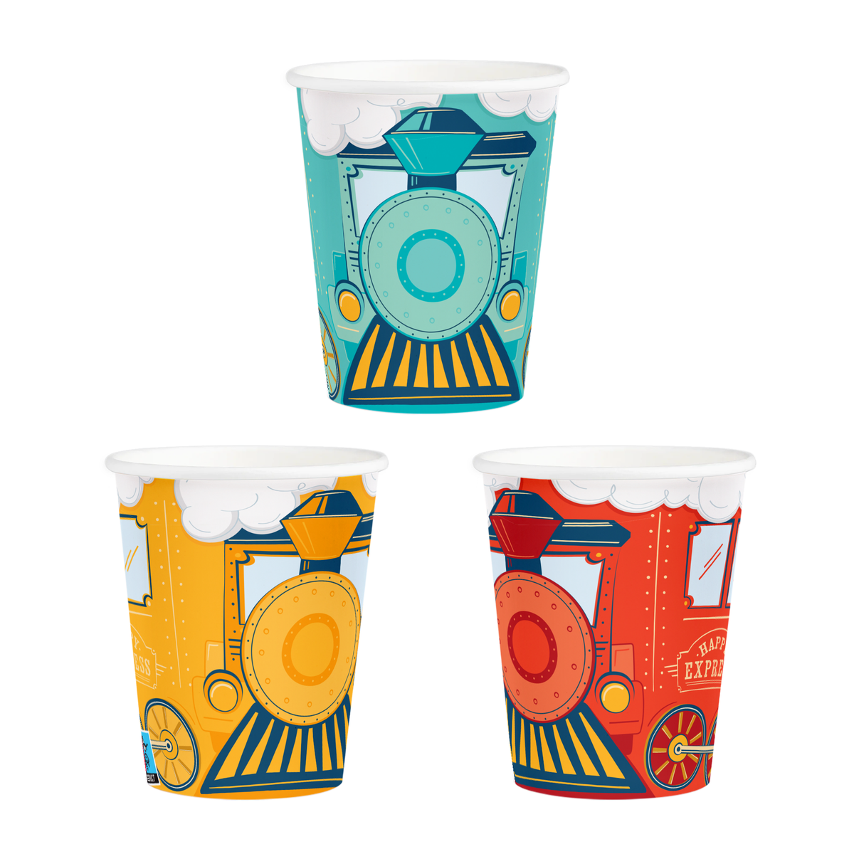 Bekers Vrolijke Treinen 270ml 6st