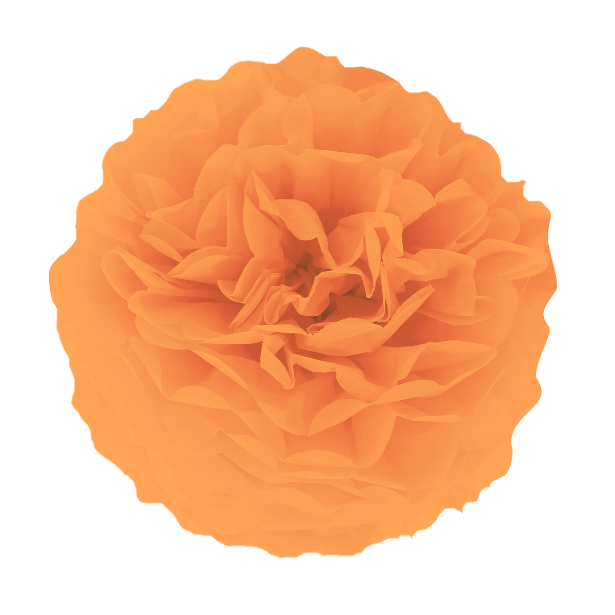 Papieren Pompon Oranje 25 cm – Tissuepapier Feestdecoratie