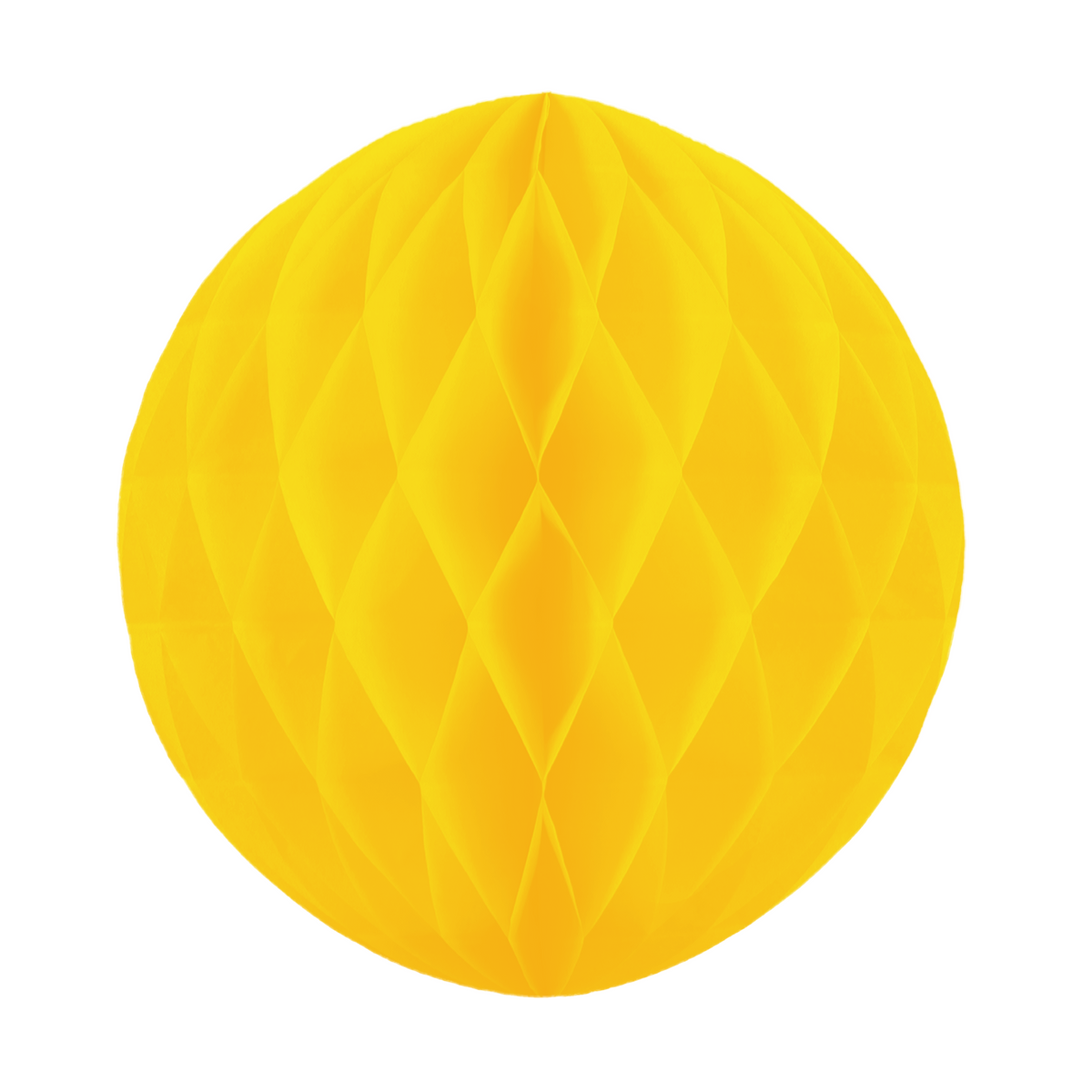 Honeycomb Bal Geel 10 cm – Papieren Feestdecoratie