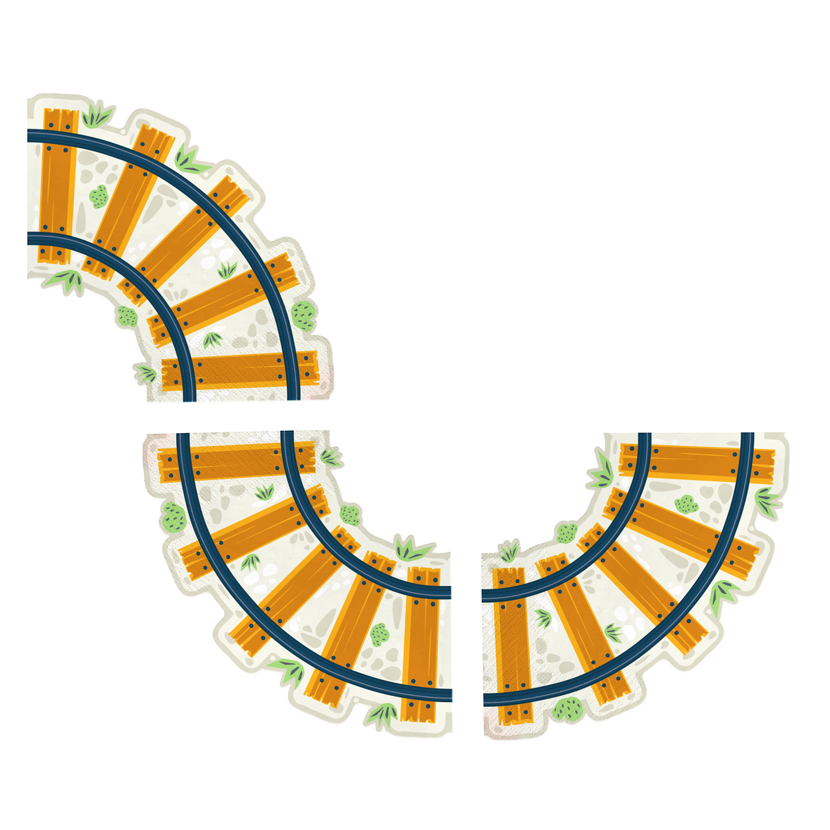 Servetten Vrolijke Treinen 33cm 12st