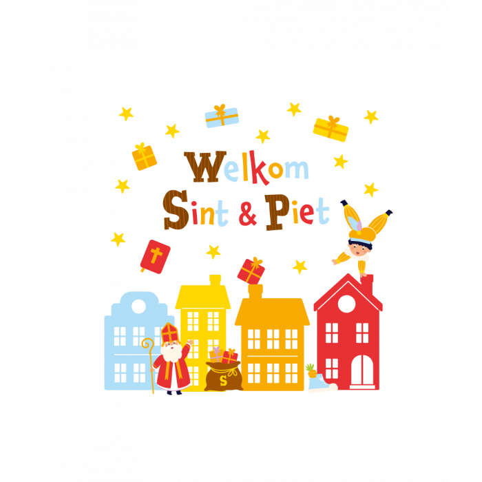 Raamstickers Sinterklaas 34st