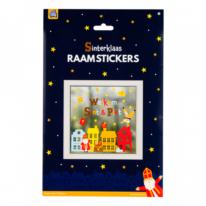 Raamstickers Sinterklaas 34st