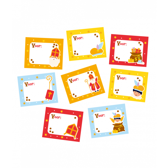Sinterklaas Naamstickers 50st