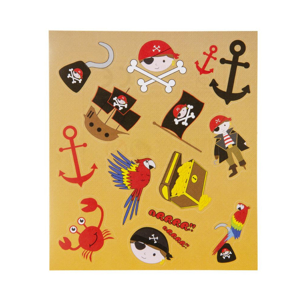Stickervel Piraat 12 Stuks