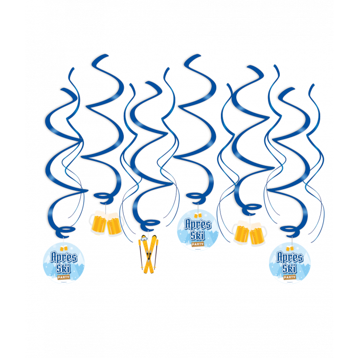 Swirl Decoraties Après Ski 70cm 12st