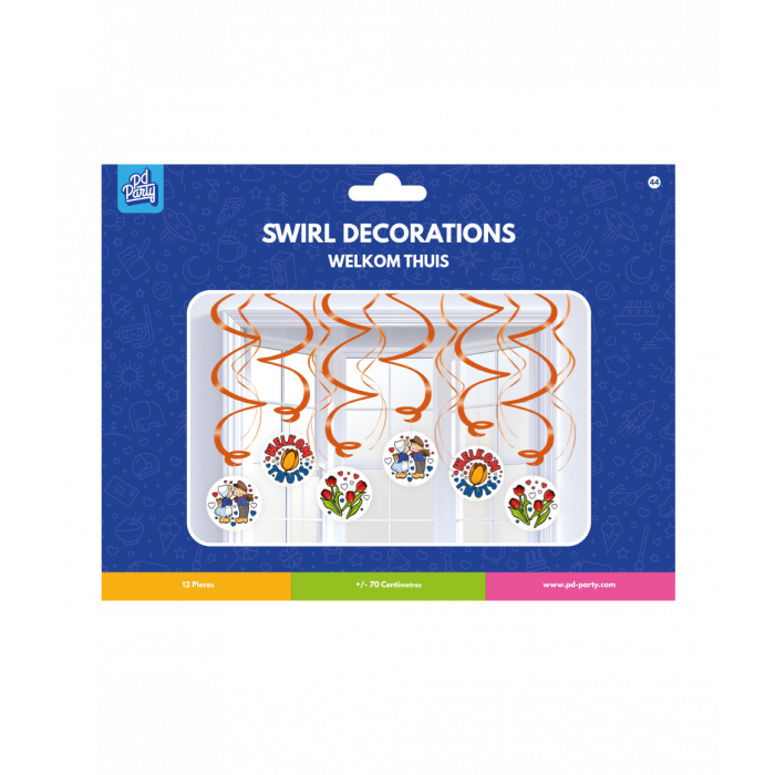 Swirl Decoraties Welkom Thuis 70cm 12st