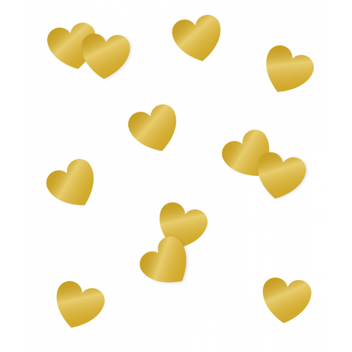 Tafconfetti Gouden Hartjes 14gr