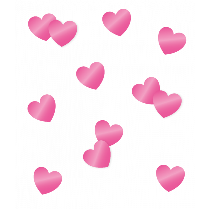 Tafconfetti Roze Hartjes 14gr