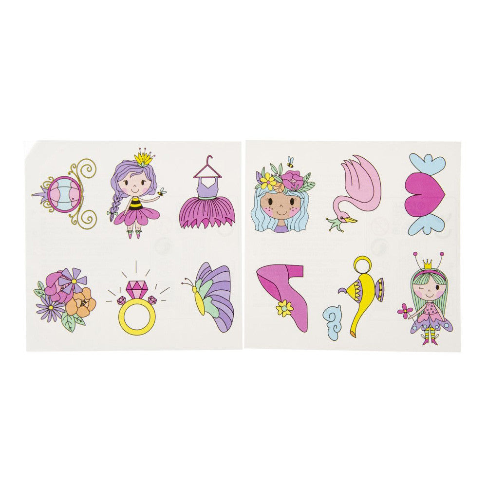 Tattoovel Prinses 12 Stuks