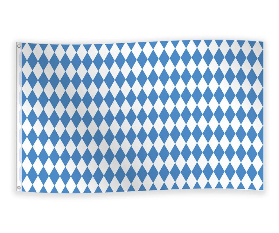 Bavaria Vlag 150 x 90 cm – Blauw Wit – Beierse Oktoberfest Vlag – Gevelvlag Bierfeest