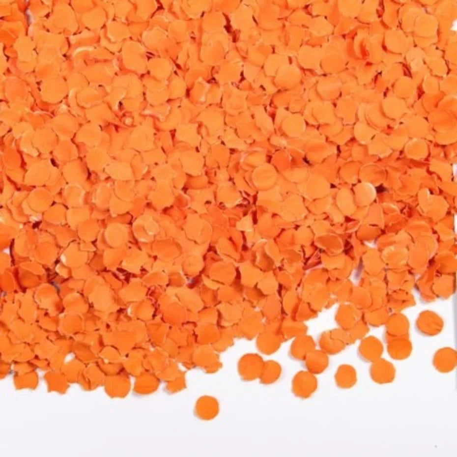 Confetti oranje papier 100gr