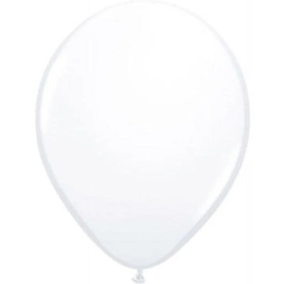 Witte Ballonnen Metallic 30cm 10st