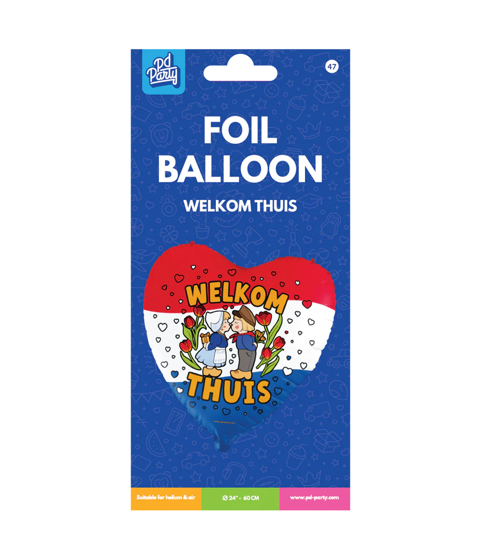 Welkom Thuis Helium Ballon 60cm