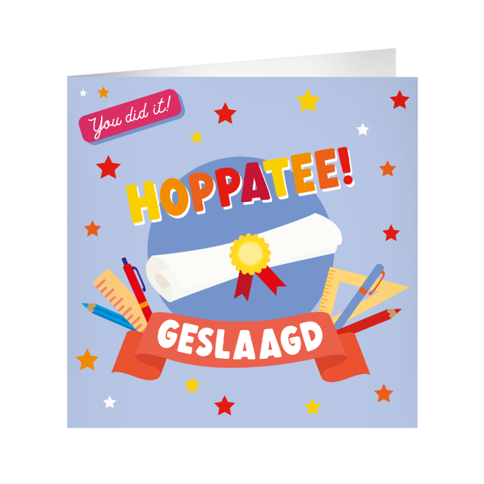 XL Wenskaart Geslaagd
