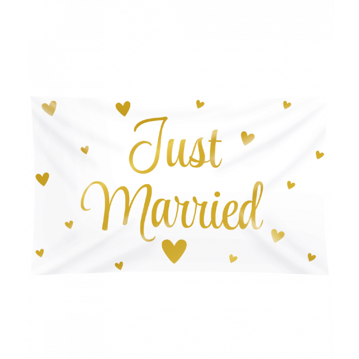 Gevelvlag XL Just Married 150cm