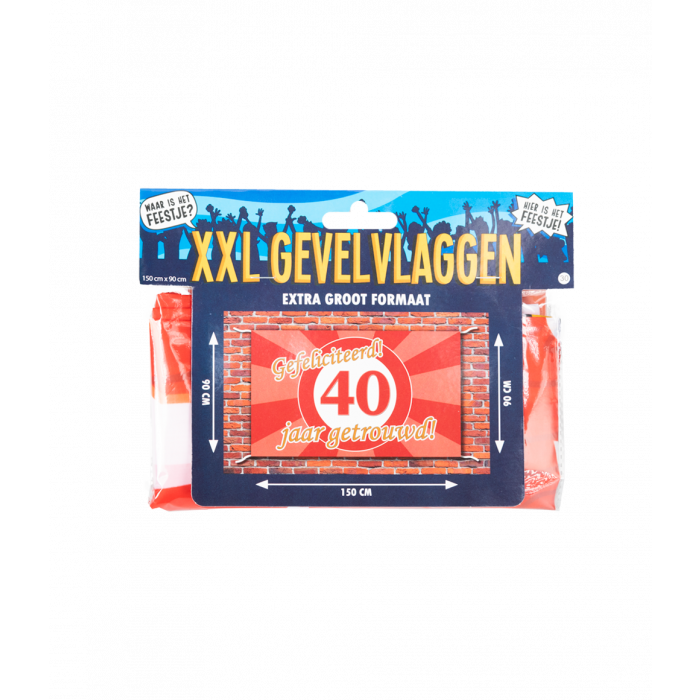 40 Jaar Gevelvlag 150cm