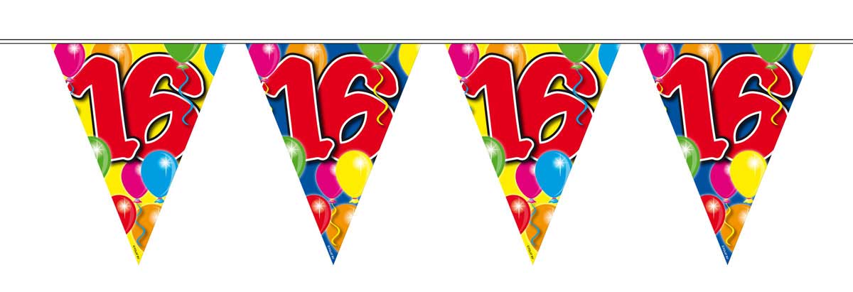 16 Jaar Slinger Balloons - 10 meter