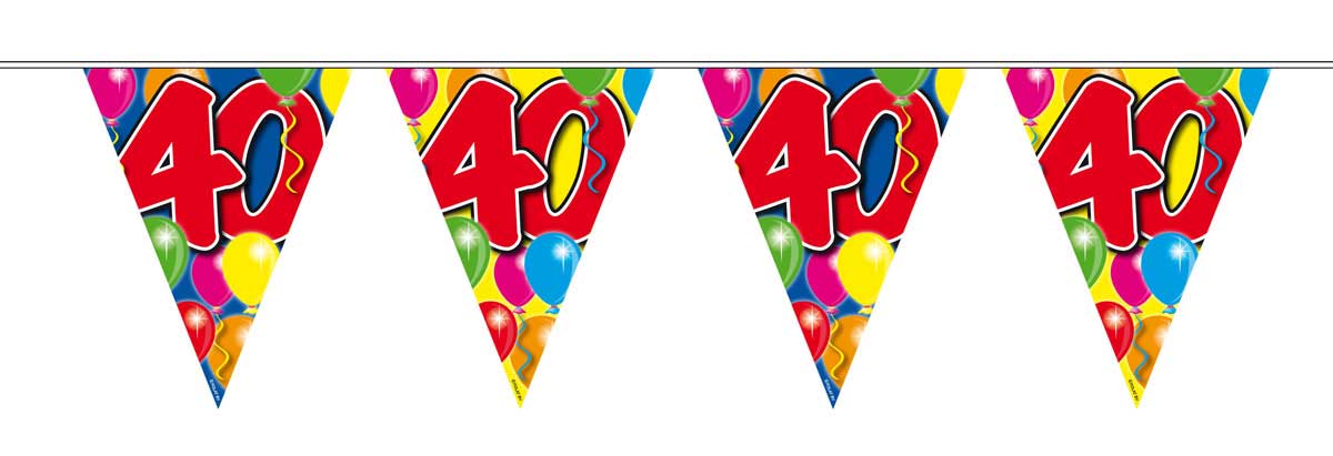 40 Jaar Slinger Balloons - 10 meter