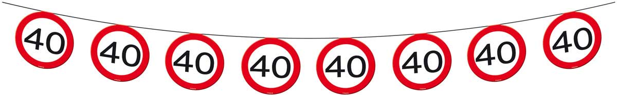 40 Jaar Verkeersbord Slinger - 12 meter