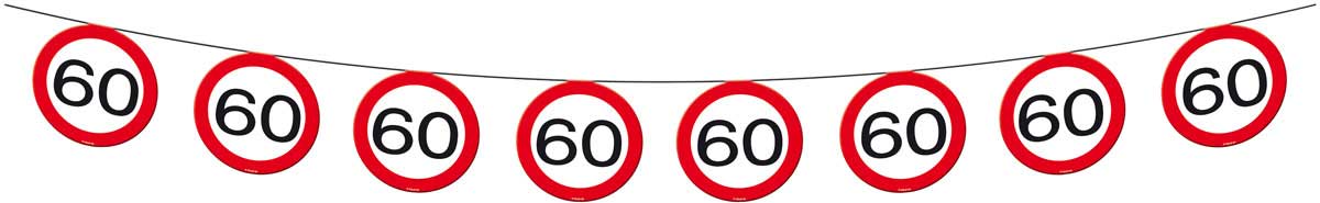 60 jaar Verkeersbord Slinger - 12 meter