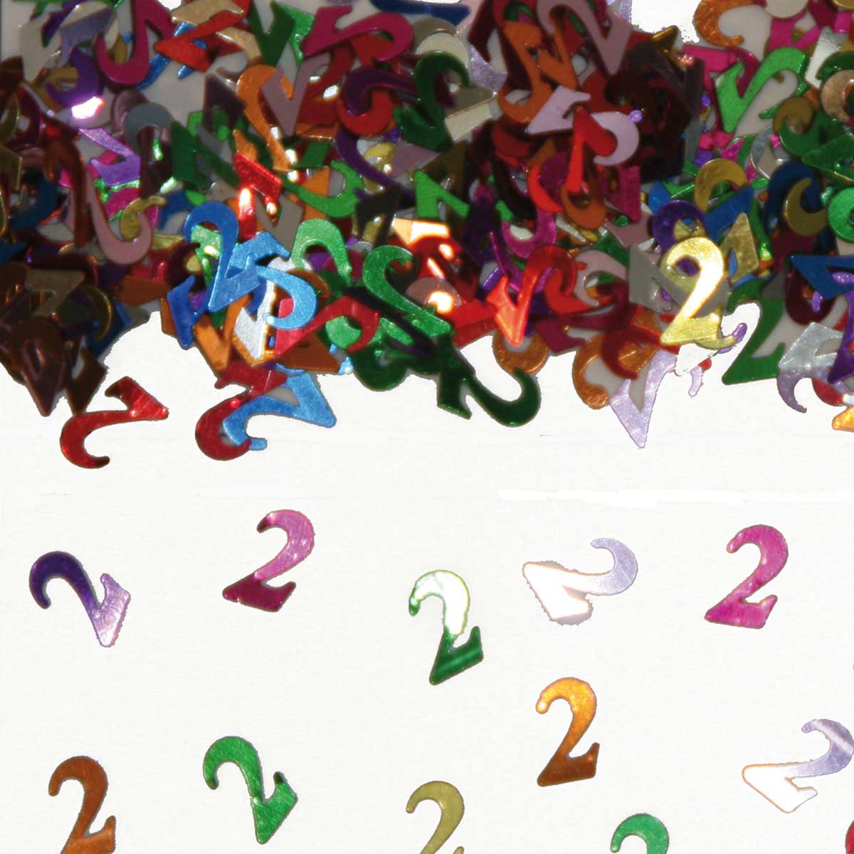 2 Jaar Tafeldecoratie / Sierconfetti afbeelding