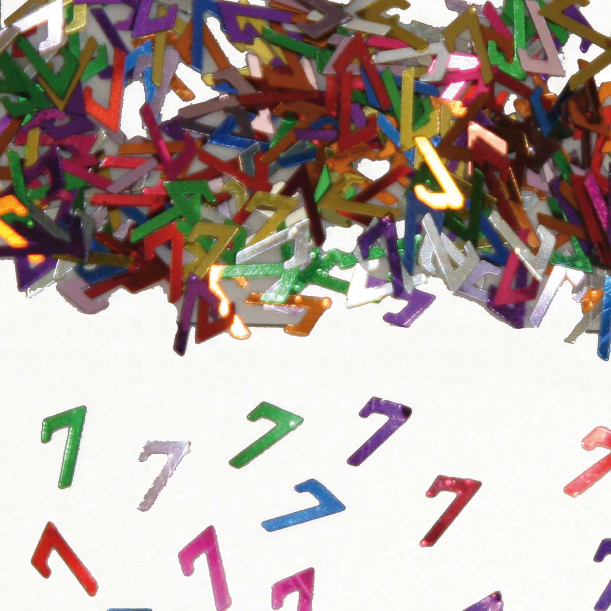 Tafeldecoratie / sierconfetti nummer 7 afbeelding
