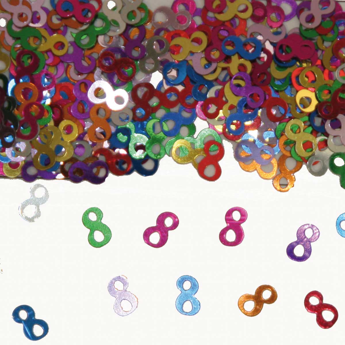 Tafeldecoratie / sierconfetti nummer 8 afbeelding