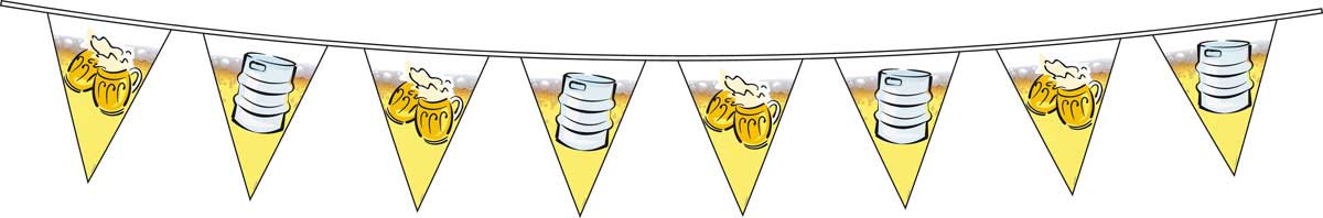 Bierfeest Vlaggenlijn 6 meter afbeelding