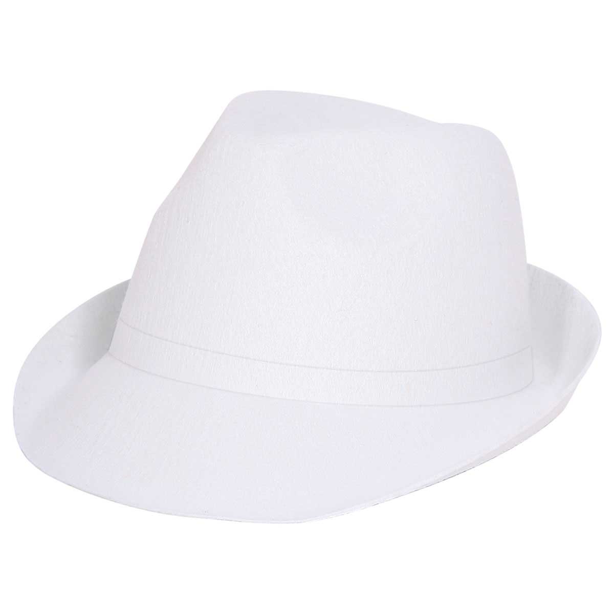 Trilby Hoed Wit afbeelding