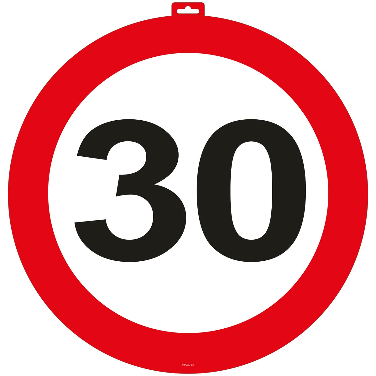 30 Jaar Verkeersbord Deurbord - 47cm afbeelding