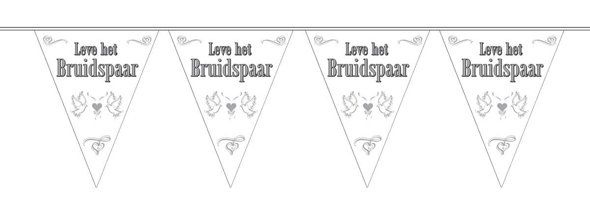 Vlaggenlijn Leve Het Bruidspaar
