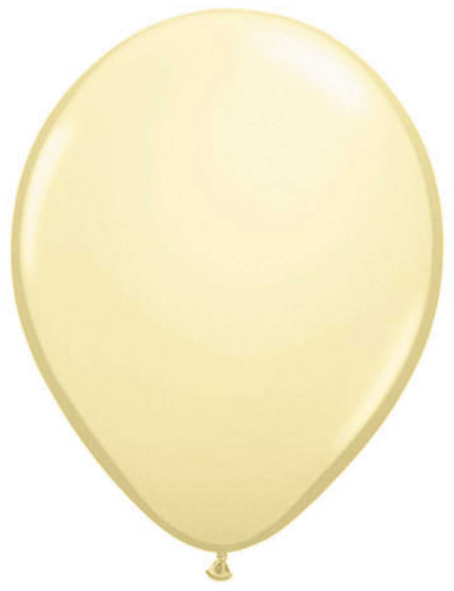 Ivoor wit metallic ballonnen - 10 stuks afbeelding