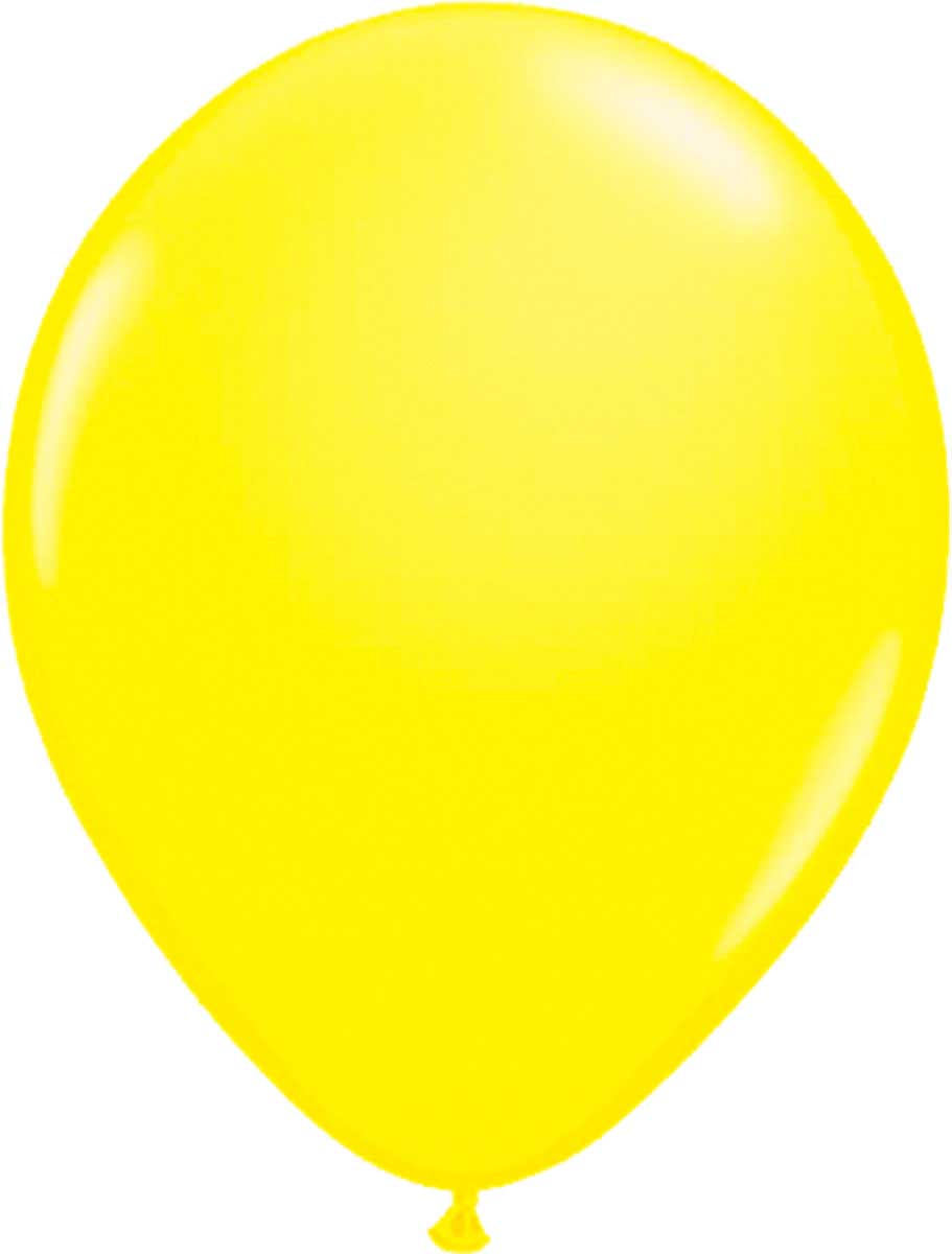 Gele neon ballonnen 25cm - 8 stuks afbeelding