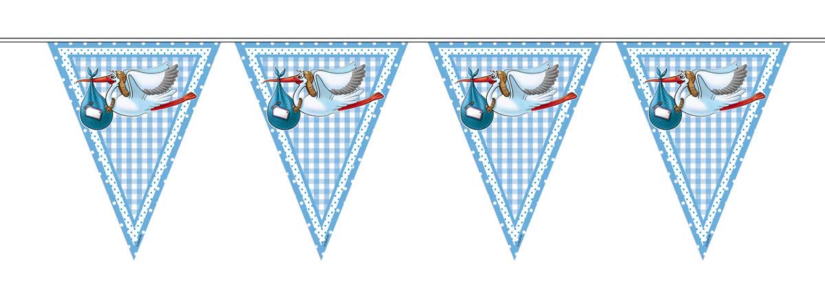 Geboorte Jongen Vlaggenlijn - 10 meter